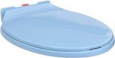 vidaXL - Toiletbril - soft-close - en - quick-release - ovaal - blauw