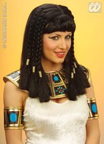 Widmann - Egypte Kostuum - Pruik, Koningin Van De Nijl - Zwart - Carnavalskleding - Verkleedkleding