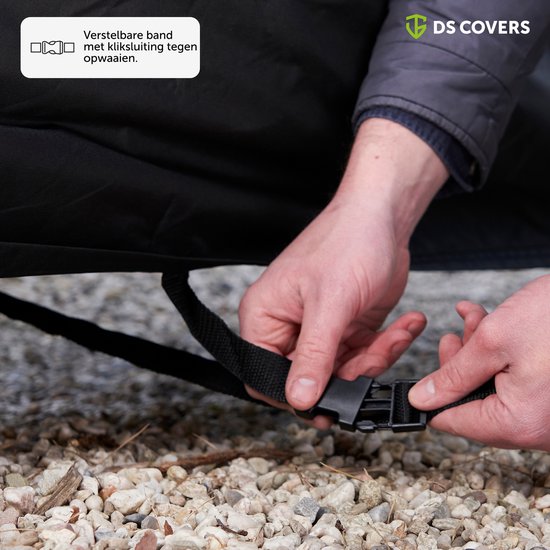 CARGO bakfietshoes van DS COVERS - Outdoor - Waterdicht - UV bescherming - 300D Oxford - geschikt voor 2 wielers - met regentent– Incl. Opbergzak van DS COVERS — afbeelding 3