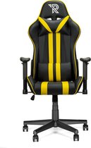 Ranqer Felix Gamestoel - Gaming Chair  / Gaming Stoel - Ergonomische Bureaustoel - Verstelbaar armleuningen - Zwart / Geel