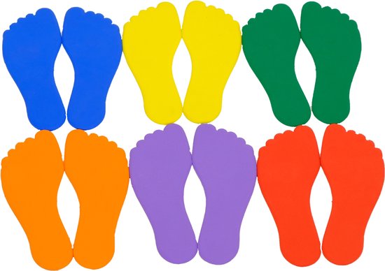 MDsport - Markeervoeten set 12 voetjes - Markeerschijven - Vloermarkering