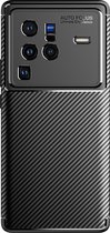 Cazy Vivo X80 Pro hoesje - Rugged TPU Case - zwart