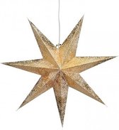 Décorations de Noël poinsettias d' or 60 cm - décorations de Étoiles de Noël suspendus étoiles - Décorations de Noël de Noël