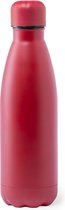 Gourde/bidon inox rouge avec bouchon à vis 790 ml - Gourde de sport - Bidon