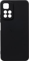 Shop4 - Geschikt voor Xiaomi Redmi Note 11 Pro Hoesje - Zachte Back Case TPU Siliconen Mat Zwart