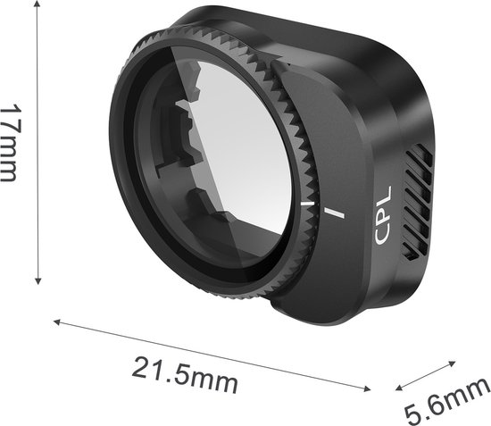 YONO CPL Filter geschikt voor DJI Mini 3 Pro - Circulaire Polarisatiefilter - Lens Accessoires - YONO