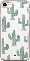 Casimoda® hoesje - Geschikt voor iPhone 8 - Cactus Print - Siliconen/TPU telefoonhoesje - Backcover - Planten - Groen