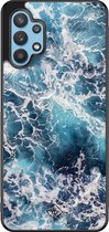 Casimoda® hoesje - Geschikt voor Samsung Galaxy A32 5G - Oceaan - Zwart TPU Backcover - Water - Blauw