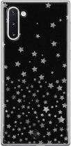 Casimoda® hoesje - Geschikt voor Samsung Note 10 - Falling Stars - Backcover - Siliconen/TPU - Zwart