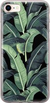 Casimoda® hoesje - Geschikt voor iPhone 8 - Palmbladeren Bali - Siliconen/TPU telefoonhoesje - Backcover - Planten - Groen