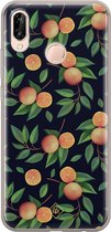 Casimoda® hoesje - Geschikt voor Huawei P20 Lite (2018) - Fruit / Sinaasappel - Siliconen/TPU - Soft Case - Multi - Geen opdruk