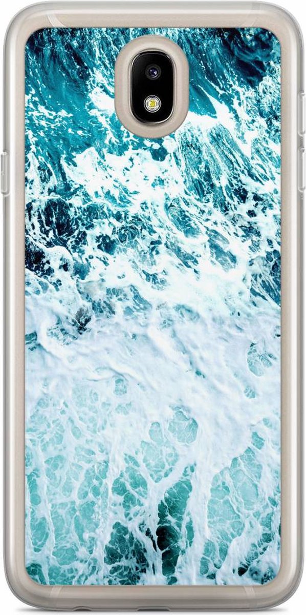 Casimoda® hoesje - Geschikt voor Samsung J7 2017 - Oceaan - Backcover - Siliconen/TPU - Blauw