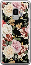 Casimoda® hoesje - Geschikt voor Samsung S9 - Bloemen flowerpower - Backcover - Siliconen/TPU - Multi