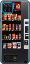 Casimoda® hoesje - Geschikt voor Samsung A12 - Snoepautomaat - Backcover - Siliconen/TPU - Zwart