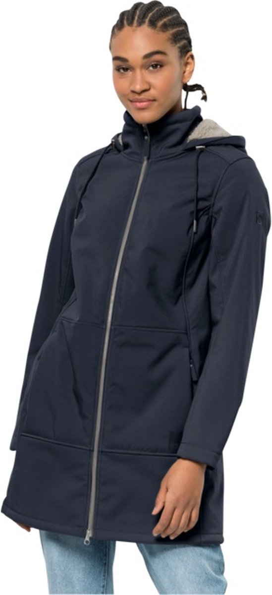 Jack Wolfskin WINDY VALLEY COAT Outdoorjas Dames Blauw