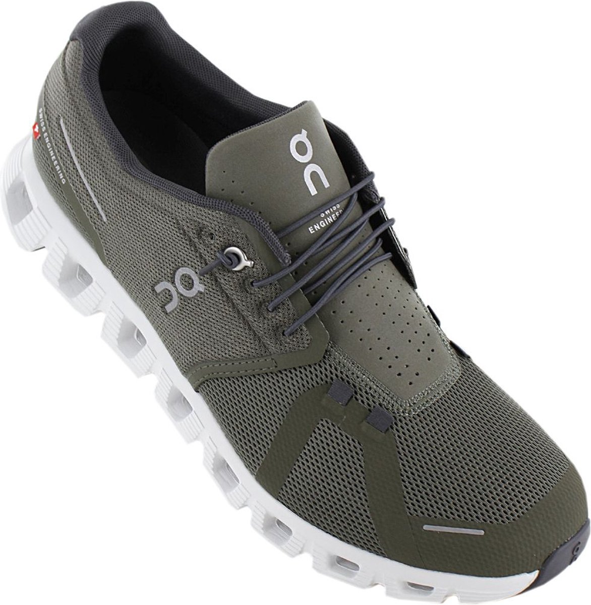ON Running Cloud 5 - Heren Hardloopschoenen Running schoenen Sneakers Olive-Groen 59.98912 - Maat EU 47 US 12