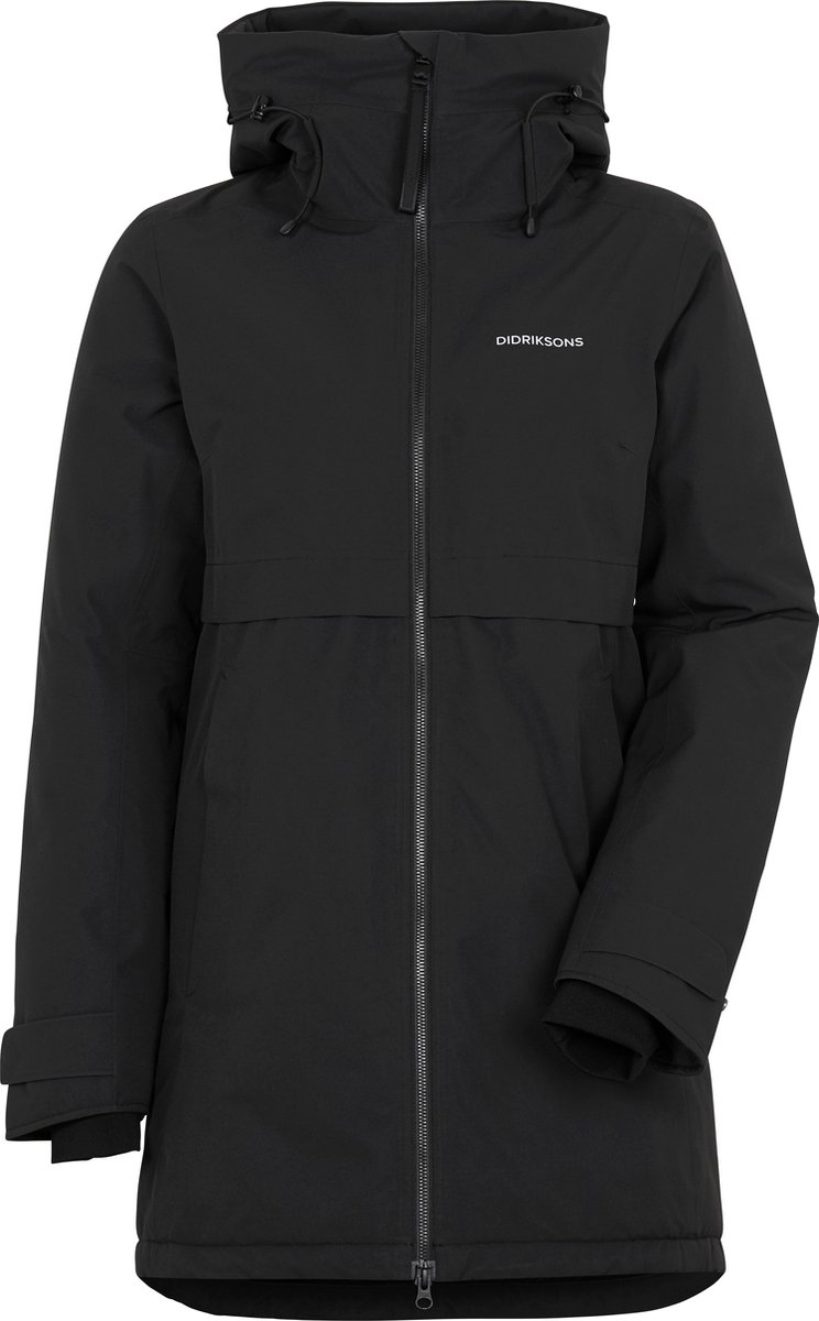 Didriksons HELLE WNS PARKA 5 Dames Outdoorjas Zwart