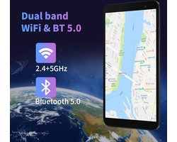 TECLAST P80 8-inch touchscreen-tablet Android 10 2GB RAM + 32GB ROM HD-tablet IPS Quad-Core Bluetooth 5.0 WiFi-ondersteuning TF-extensie Type-C 4000mAh