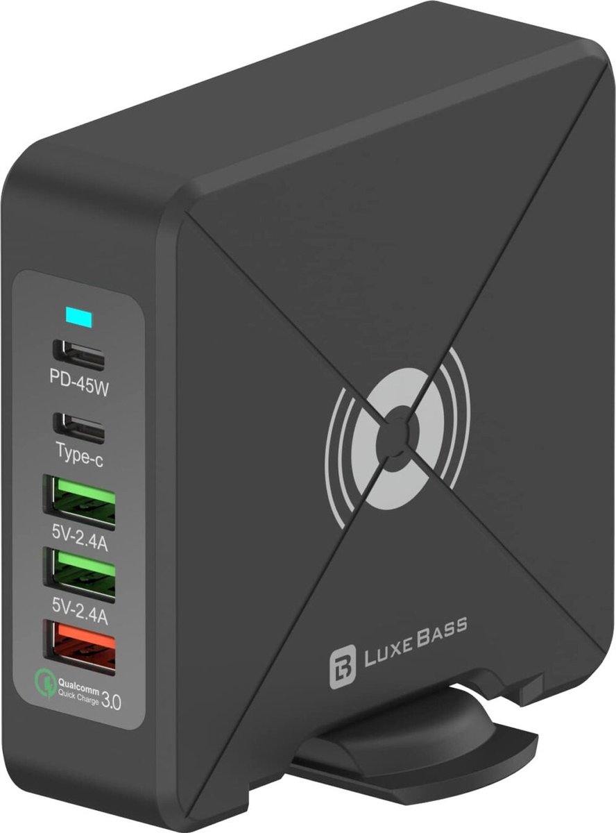 X9 8-poorts draadloze USB-oplader Snel opladen PD QC3.0 USB-poort Oplaadstation met LED-scherm voor telefoon / laptop / tablet EU-stekker kopen vanaf een prijs van 34