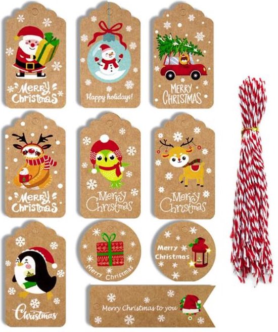 20x Étiquettes cadeaux Noël / Étiquettes Cadeau de Noël / Noël / Étiquettes  de Noël /