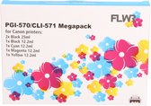 FLWR - Cartridges / Canon PGI-570 / CLI-571 6-pack / / Geschikt voor Canon
