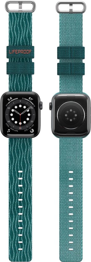 LifeProof Geschikt voor Apple Watch Bandje Nylon Aqua - Maat: 42 - 44 - 45mm