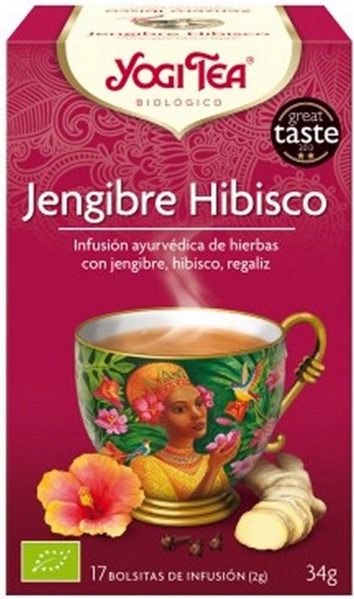 Infusion Yogi Tea Gember Hibiscus (17 x 2 g)