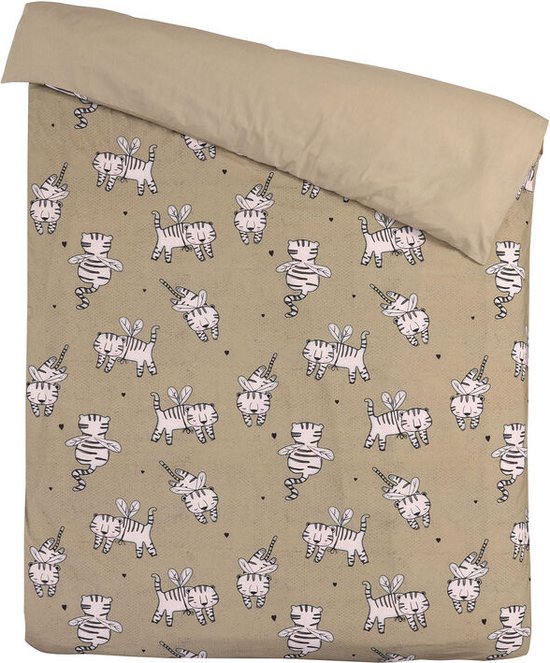 Kidzroom Cat - Housse de couette - Bambin - 120x150 cm + 1 taie d'oreiller 60x70 cm