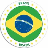 Brazilië Sticker Rond 14,8 cm