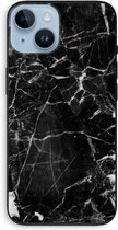 Case Company® - Hoesje geschikt voor iPhone 14 hoesje - Zwart Marmer - Biologisch Afbreekbaar Telefoonhoesje - Bescherming alle Kanten en Schermrand