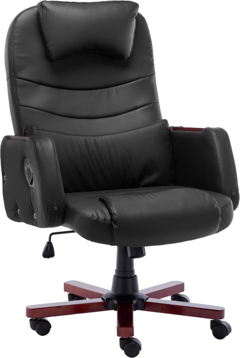 Prolenta Premium - Kantoorstoel kunstleer zwart