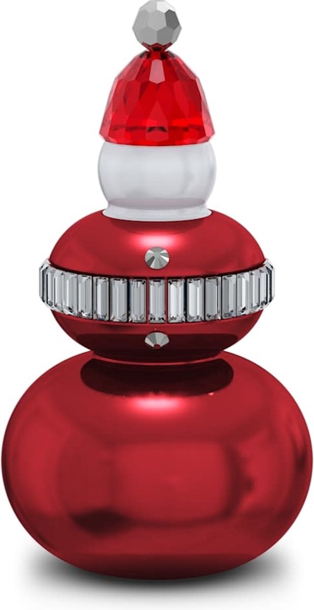 Swarovski beeldje Holiday Cheers Kerstman 5596362 | feestelijke kerstdecoratie en woonaccessoire | stijlvol kristal en gelakt metaal rood