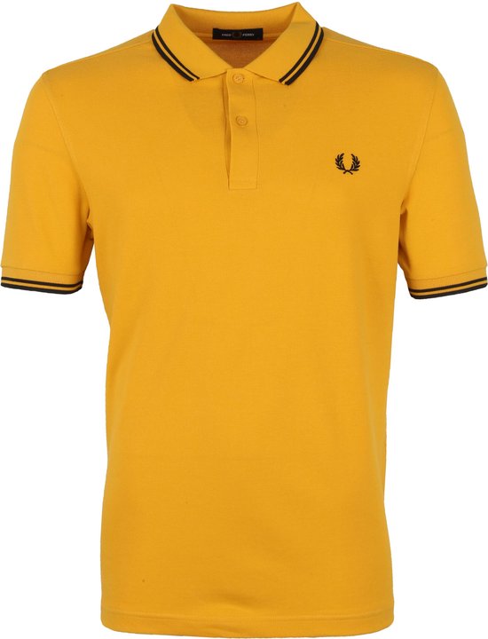 Fred Perry - Polo M3600-P28 Jaune - Coupe Slim - Polo Homme Taille S