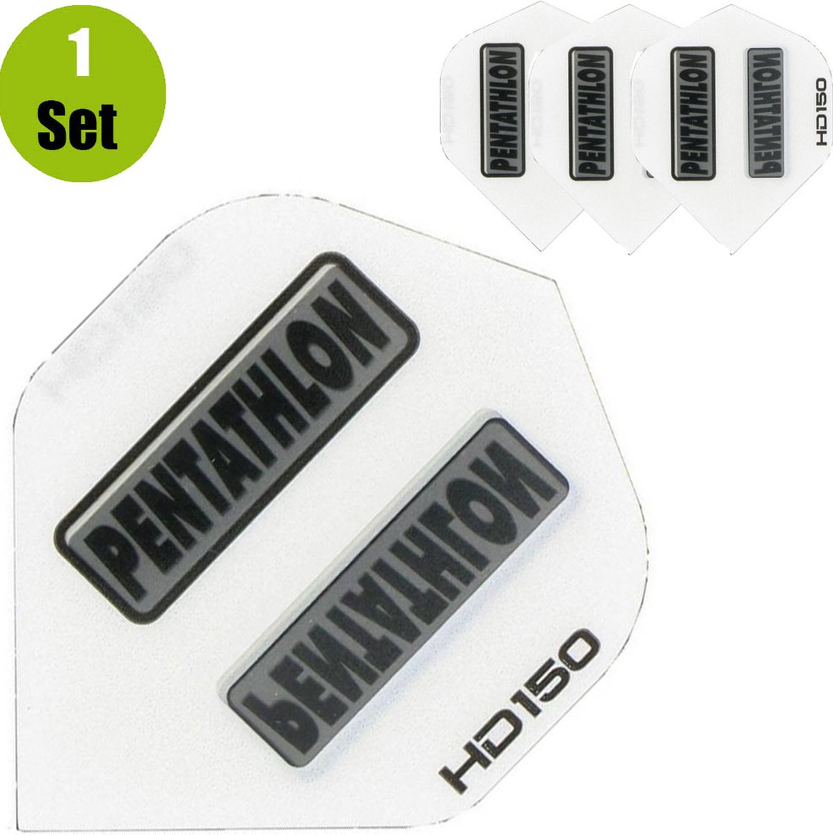 Pentathlon HD150 Dartflights - Wit