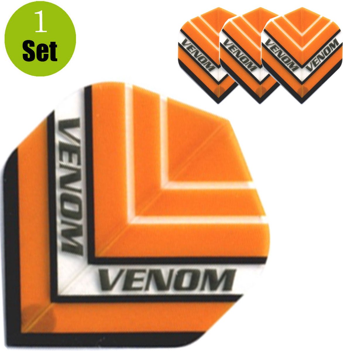 Ruthless Venom HD150 Dartflights - Oranje