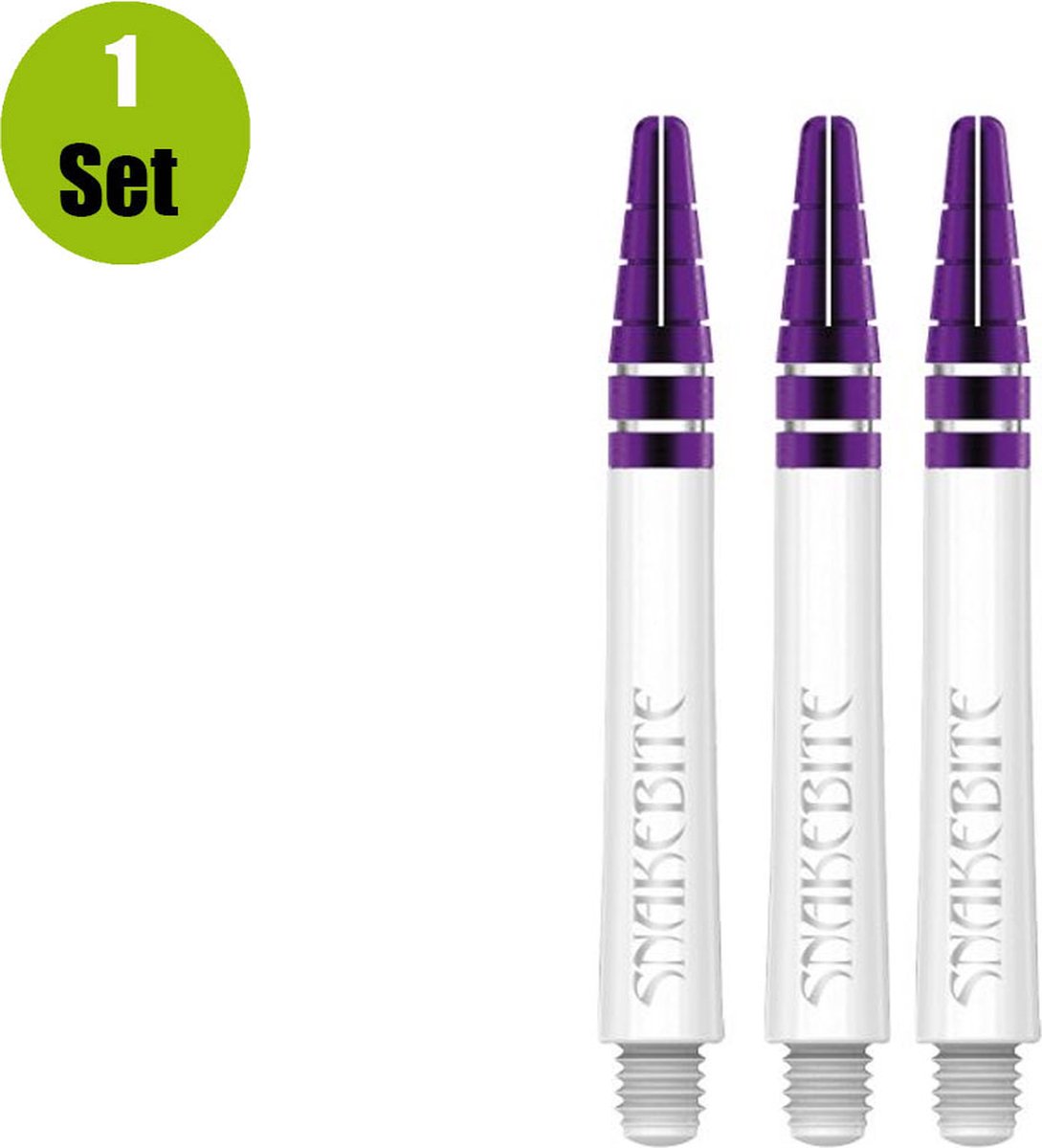 Red Dragon Nitrotech Snakebite White/Purple - Dart Shafts Medium