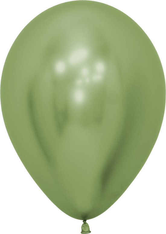 ballon,  Sempertex reflex Groen, 30 cm, 50 stuk(s) / Promoballons Import.