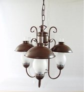 Plafondlamp - 45 cm hoog - verlichting - hanglamp - bruin