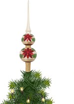 Pic/Pince de sapin - verre - H28 cm - Étoile de Décorations de Noël