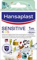 Hansaplast - Sensitive Kinderpleister - 1m x 6cm - Huidvriendelijk - Pijnloos te verwijderen