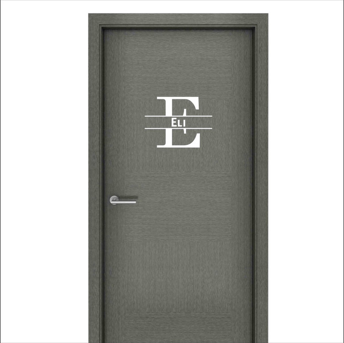 Deursticker Met Naam -  Eli - Wit