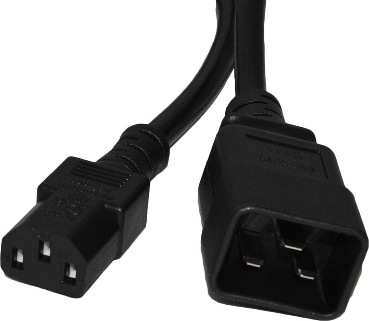 C13 - C20 stroomkabel voor UPS/PDU - 3x 1,00mm / zwart - 3 meter