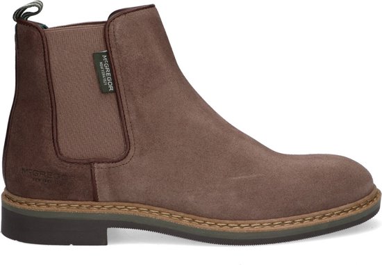 McGregor Heren Boots - Bruin - Chelsea Boots - Suède - Elastiek