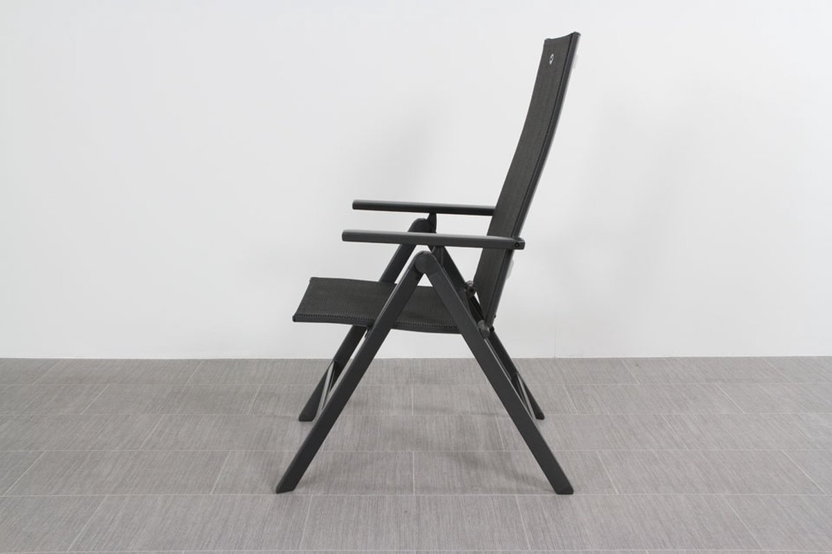 Hartman Napoli chaise de jardin réglable - Anthracite