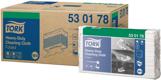 Reinigingsdoek Tork W8 Premium 1-laags 40 vel geel 194650 Van de Ven