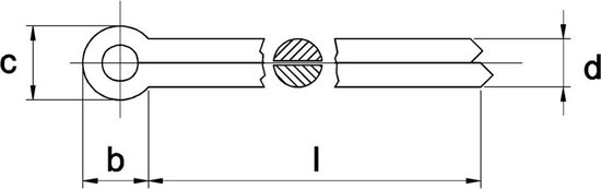 Splitpen Din94 3,2X40Mm Elvz - 500 stuks