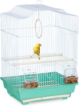Ferplast kooi voor vogels, parkieten en valkparkieten, GRETA, met dak dat open kan, inclusief accessoires, 69,5 x 44,5 xh 84 cm