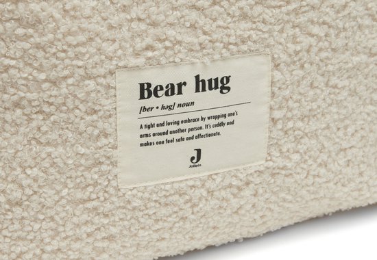 Jollein - Boxzak (Boucle - Naturel) - Boxopbergzak, Opbergzak, Speelgoedzak