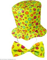Widmann - Clown & Nar Kostuum - Sunny De Zonnige Clown Set - geel - Carnavalskleding - Verkleedkleding