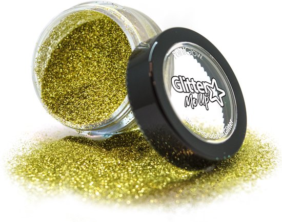 PaintGlow Biodegradable Loose Glitter Dust - Glitters gezicht - Festival make up - Glitter poeder - Biologisch afbreekbaar - Gold Dust